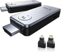 2025 Upgraded Wireless HDMI Transmitter and Receiver, 4K Decode 1080P Output,2.4G/5G Plug&Play Portable HDMI Wireless for Streaming Video and Audio to Monitor from Laptop/TV Box