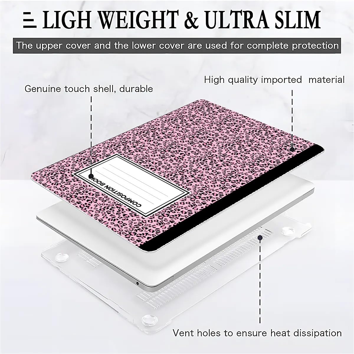 Compatible with MacBook Air 13.3 13.6 Inch Case 2022 2021 2020 2019 Plastic Hard Shell Case Cover,13.3 Pro(A1706/A1708/A1989/A2159/A2289/A2338), Notebook