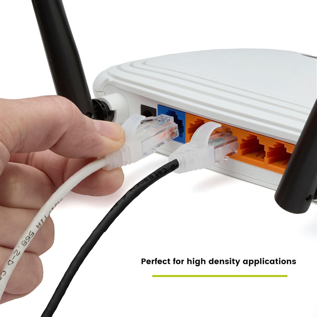 TRUECABLE Cat6 Component Rated Patch Cable, Unshielded (U/UTP), 5ft, Black, 28AWG Solid Copper, Snagless 10G High-Speed Ethernet Cable, PoE++ 4PPoE 100W, UL Listed, RoHS-3, 1 Pack