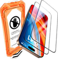 UniqueMe for iPhone 16 Pro Screen Protector - [Military Grade Shatterproof & 9H+ Hardness] Screen Protector 16 Pro Tempered Glass Full Coverage Protection, Easy Installation, 2 Packs