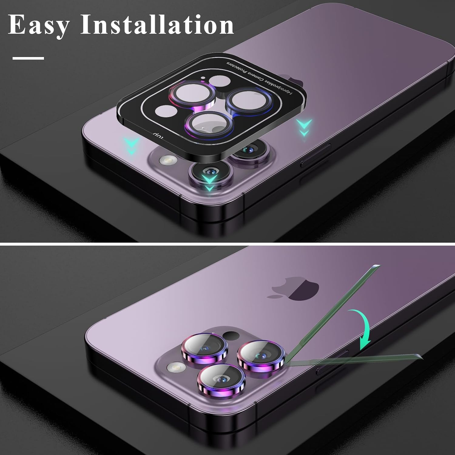 YWXTW Screen Protector (6.7 inch) for iPhone 14 Pro Max, 9H Tempered Glass, Scratch Resistant, Waterproof, Glossy, 1 Set