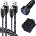 USB Charger for Samsung Galaxy S25 Ultra S24 FE A10E A50 A70 A80 S23 S22 S21 S20 S10E S9 A16 5G A15 A03s A04s A14 A13 A53 A54 A55 A51 A11 A21, Car Adapter, Wall Charger Plug Type C Fast Charging Cable