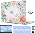 CISSOOK Succulent Hard Shell Case Cover for MacBook Pro 14 Inch 2021-2023 Release Model A2779 A2442 M1 M2 with Touch ID