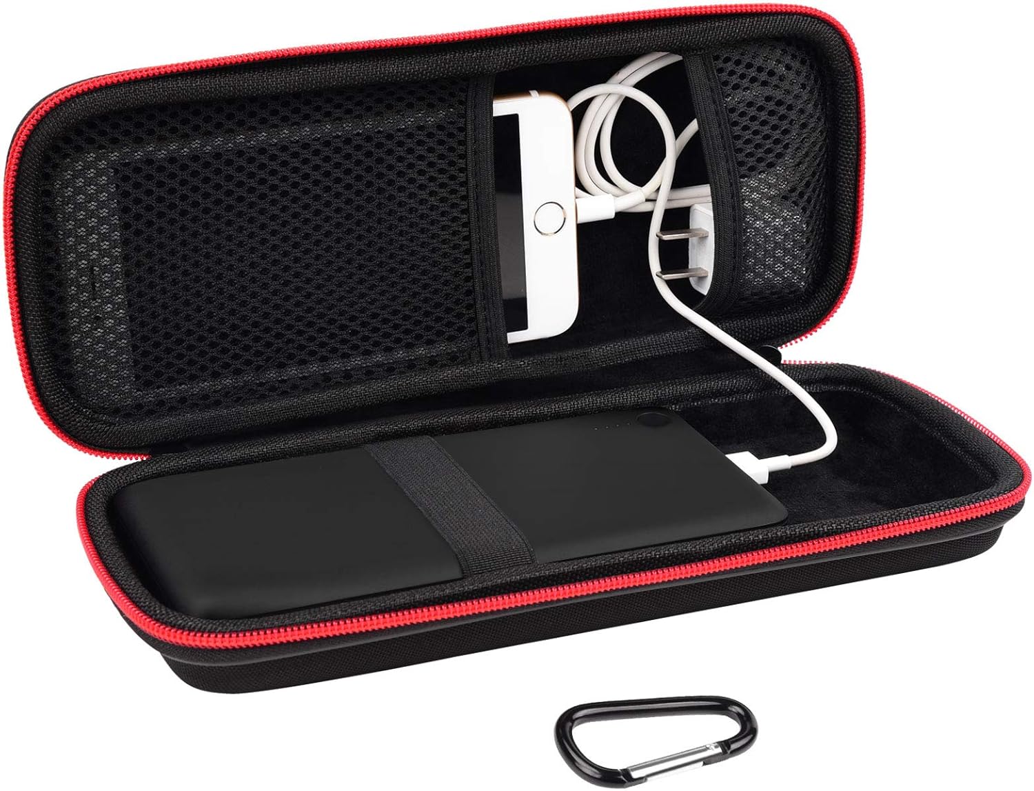 Hard Travel Case Fit for RAVPower 26800/20100/20000mAh, Anker Power Core 26800mAh/PowerCore +26800mAh, Dulla M50000 Power Bank 12000mAh, ROMOSS 30000mAh, Lab599 Tx500 Radio by SKYNEW (Large Black)