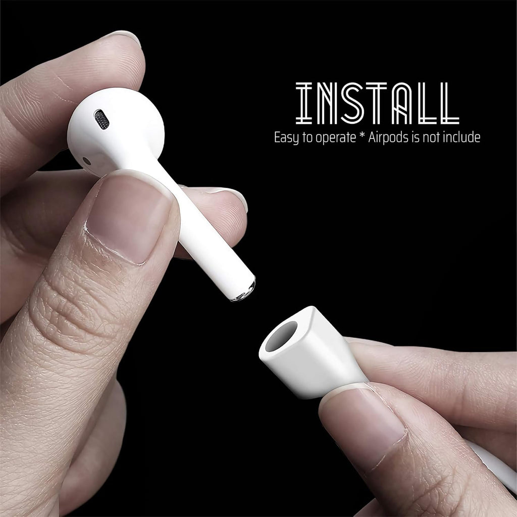 Ultra Strong Magnetic Airpod Pro Strap Anti-Lost Cord Sports Lanyard Compatible with Airpods 3rd 2nd Generation Pro 3 2 1 (3 White)