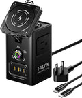 PISEN 8-in-1 Mag-Safe Charger Stand - 140W Charging Station for Multiple Devices Mag-Safe Stand Magnetic Qi2 Wireless Charger for iPhone 16/15/14/13/12 Series, Magnetic Charger for Apple Watch