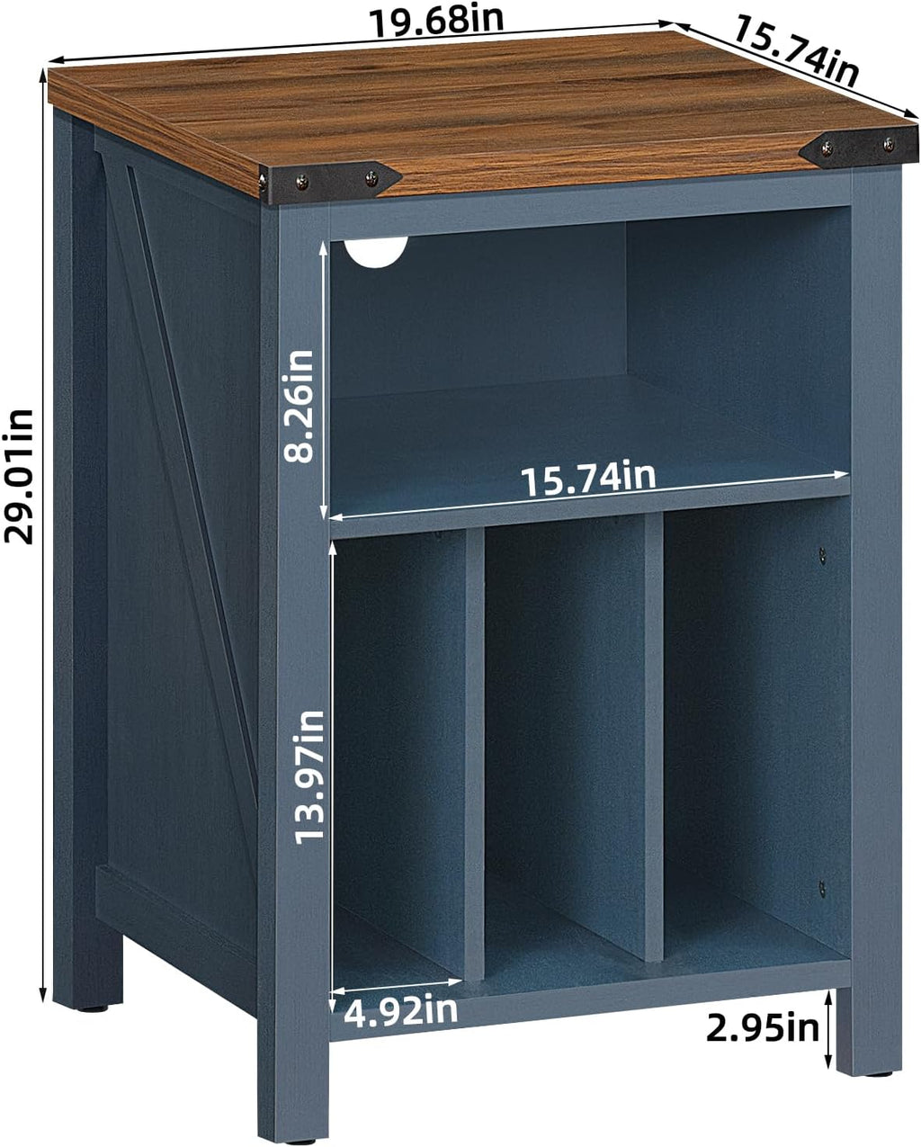 Record Player Stand with Vinyl Record Storage,Navy Blue Record Player Table Holds up to 160 Albums,Large Wood Turntable Stand Cabinet Dispaly Shelf for Living Room,Bedroom,Office