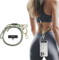 MAGEASY Universal Cell Phone Lanyard - Anti-Theft Rope Crossbody Phone Strap for iPhone 16 Pro Max & Most Smartphones, for Men & Women | 6mm Sage Green