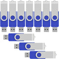 10 Pack 16GB USB Flash Drives 16GB Flash Drive 10 Pack USB Memory Stick 10 Piece USB 2.0-Blue