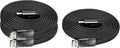 Statik MagStack USB to USB C Cable, Magnetic Anti Tangle Flat A to Type C Charger Fast Charging Cord, Magnetic Charging Cable, Compatible with iPhone 16 Pro Max, Galaxy S24 Ultra, 27W 3FT/1M, 3-Pack