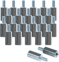Kado Wall Mount Spacer Adapter Set for Desktop/Portable Monitor, 64pcs M4x14mm Hex Stainless Steel Standoff Spacer Screw Nut Bolt Motherboard Prototyping Accessories for PCB, Computer & Circuit Board