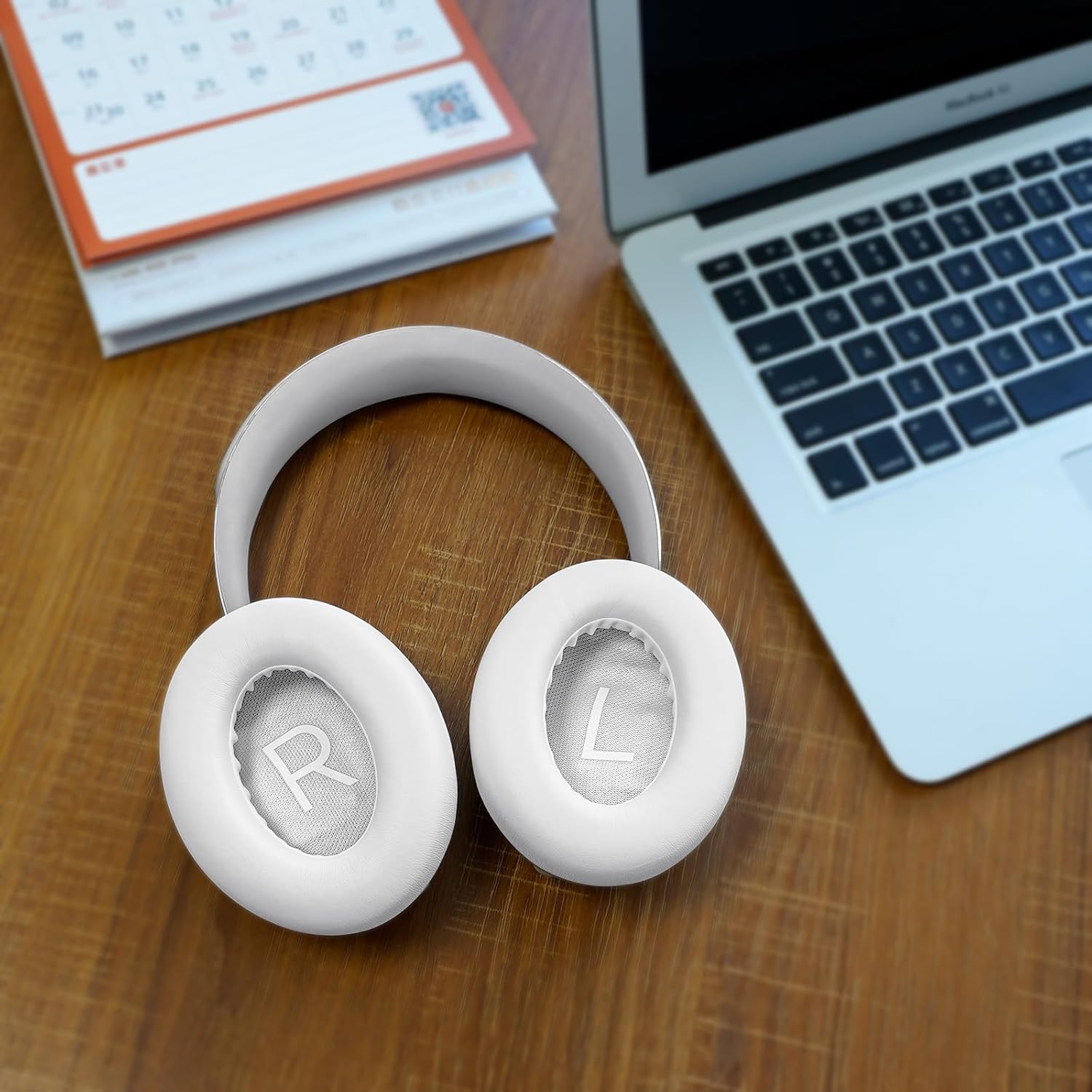 Replacement Ear Pads for Bose NC700 Noise Cancelling Headphones, Upgrade Protein Leather Earpad Cushions for Bose 700 Over-Ear Headset (Soapstone White)