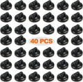 Magnet Zip Tie Mount Clips Magnetic Zip Ties Mount Base Holder Strong Wire Cable Holder Mount Wire Clips Management for Home Office Marine Electrical Wiring (D19 40 Pcs)