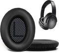 Replacement Ear Pads for Bose QuietComfort 35 35 II 15 25(qc 35 25 15/QC35 ii), Headphone Ear Covers, High Density Memory Cotton, Soft Leather, Adaptive Noise Isolation Headphones Pads Cushions