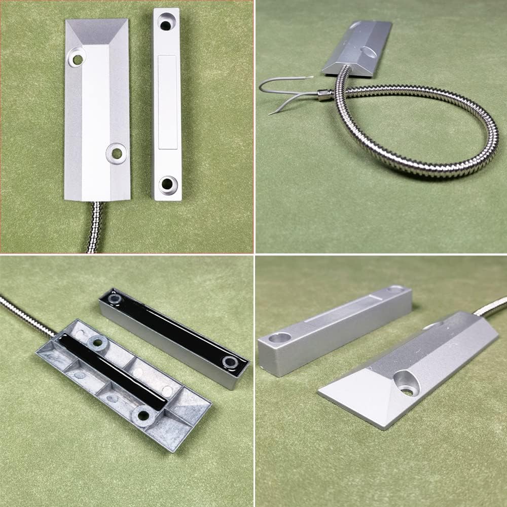 Home Security Wired Rolling Door Contact 0~100V/0.5Amp Magnetic Reed Switch OC-55 Alarm Sensor Magnetic Switch with 2 Wires for N.C. Applications