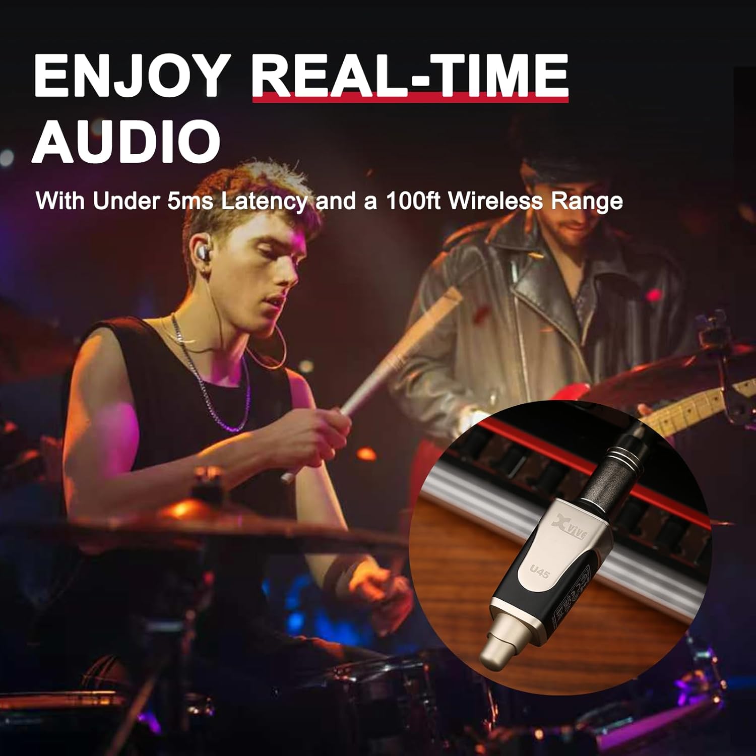 Xvive U45T Wireless in-Ear Monitor System with One Transmitter Only