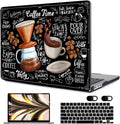 MEEgoodo Case for M4/M3/M2 MacBook Air 13.6 inch Case 2025 2024 2022, Fit Model A3240/A3113/A2681, Laptop Hard Shell with Keyboard Cover Compatible with MacBook Air 13 inch, Coffee