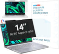 FILMEXT Magnetic Laptop privacy screen 14 inch for 16:10 Widedisplay, Removable Laptop Privacy Screen Shield Anti Glare Blue Light Filter for HP/Dell/Acer/Lenovo/Asus