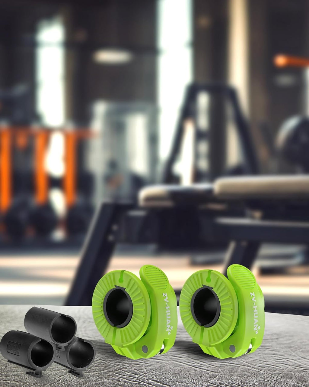 Pro Barbell Clips 1 inch Barbell Clamps 0.9-1.18inch Quick Release Weight Clips for Bars Multi-Size Adjustable Olympic Barbell Clamps