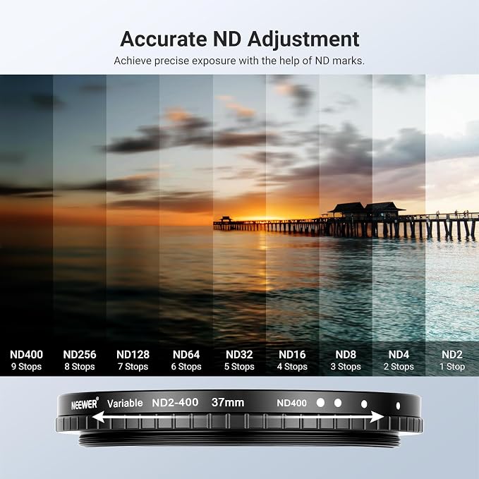 NEEWER 37mm Variable ND + CPL + UV Filter Kit - Image 4
