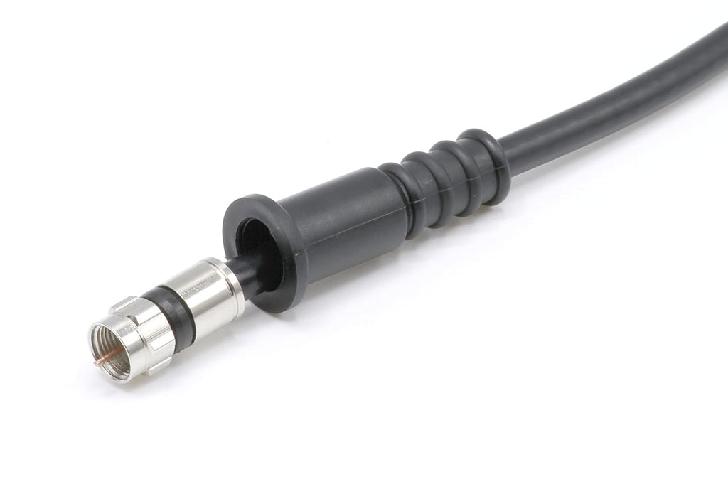 THE CIMPLE CO Coaxial Cable Weather Boot - RG6 Connectors RG59 Ends Coaxial Boots - Weatherproof (Black) - Pack of 10