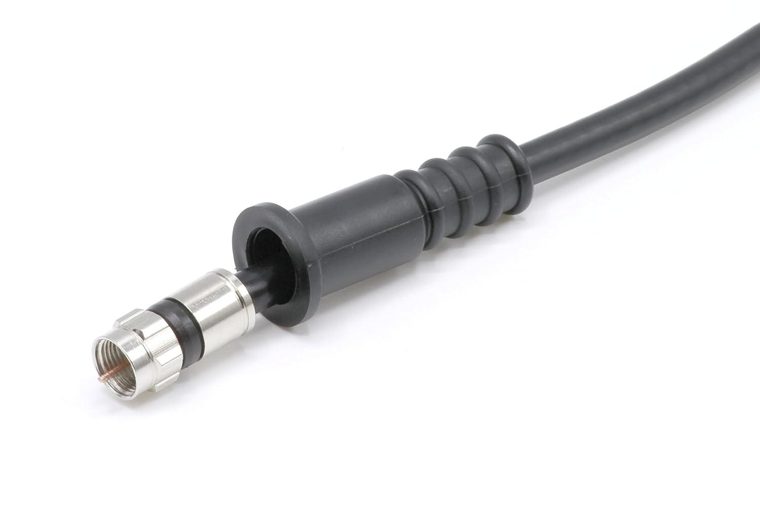 THE CIMPLE CO Coaxial Cable Weather Boot - RG6 Connectors RG59 Ends Coaxial Boots - Weatherproof (Black) - Pack of 100