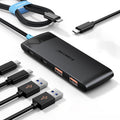 USB C Hub with 10Gbps 2 USB3.2 & 2 USB C 3.2, Charging Port, USB Port Extender for MacBook Pro/Air, Acer Aspire, HP Dell Laptops, iPad Pro, iPhone 15/15 Pro Max, etc., 1.97ft Cable