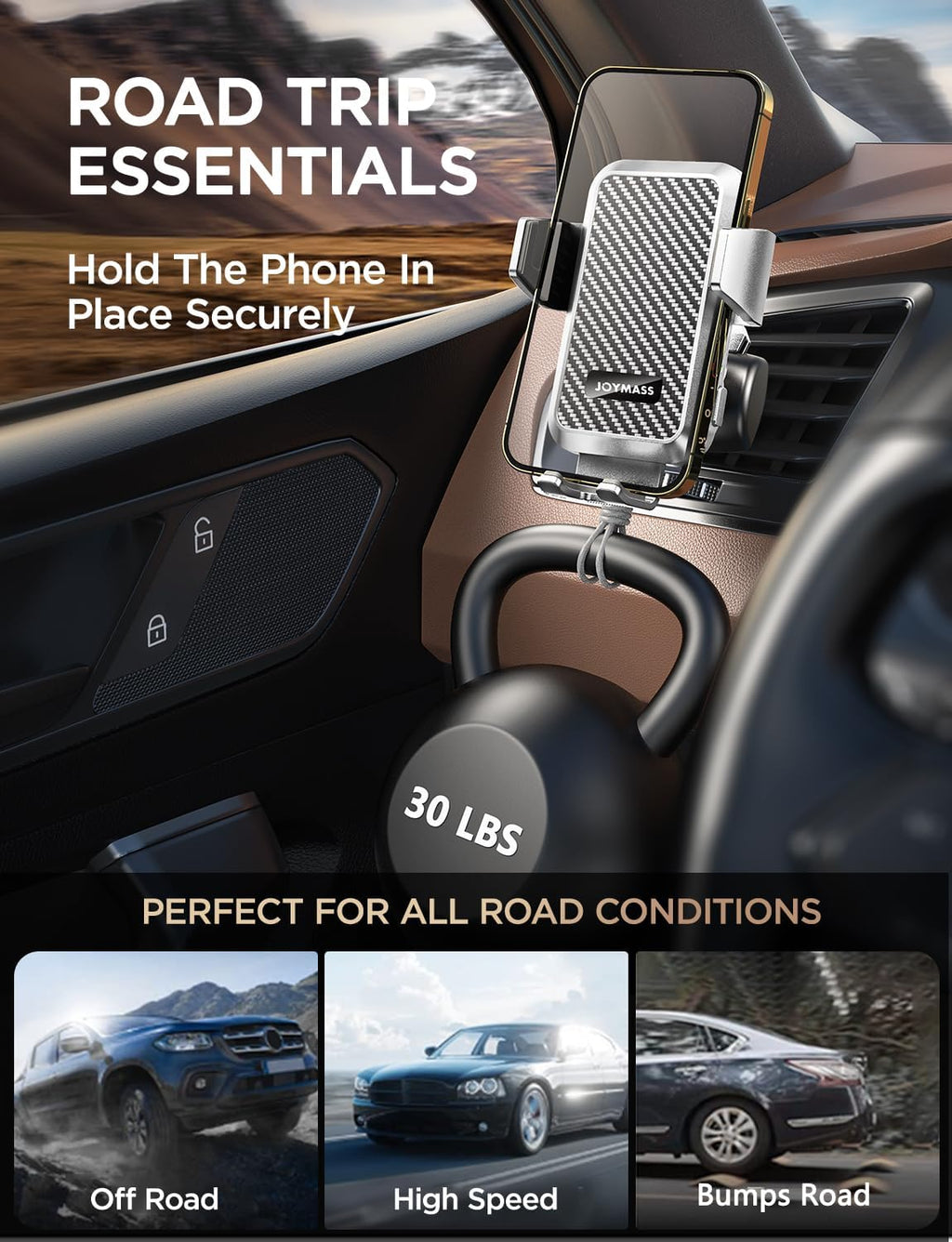 Wireless Car Charger, 15W Fast Charging Auto Clamping Car Charger Cell Phone Holder Mount Vent for iPhone 15 14 13 12 Mini Pro Max, Samsung Galaxy S24 Ultra S23 S22 S21+ Note 20, etc - Silver