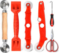 Screen Repair Tool,Window Roller,Spline Installer,6 in 1 Window Installation Tool,Screen Mouse Spline Roller for Installing & Replacing Window Patio Sliding Door (6 in 1)