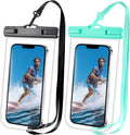 Waterproof Phone Pouch for Cruise Essentials 2025, Beach Vacation Essentials Cruise Ship Travel Must Haves, Dry Bag Case for iPhone 16 15 14 13 12 11 Plus Pro Max Galaxy Pixel - 2 Pack Clear