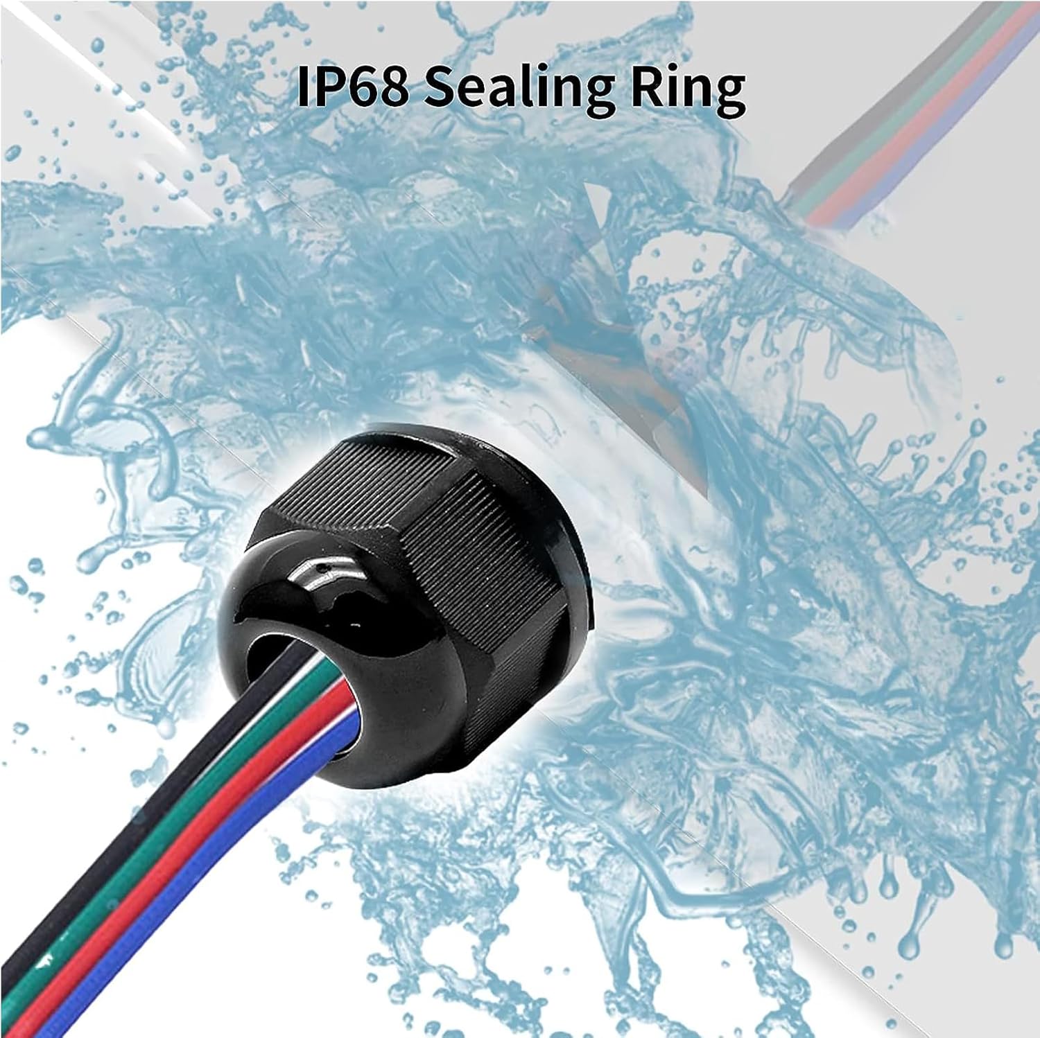 1" NPT Nylon Cable Glands, IP68 Waterproof Adjustable Cord Grip Cable Connector Strain Relief Wire Protectors for 18-25mm Cable Diameter, 2 Pcs, Black
