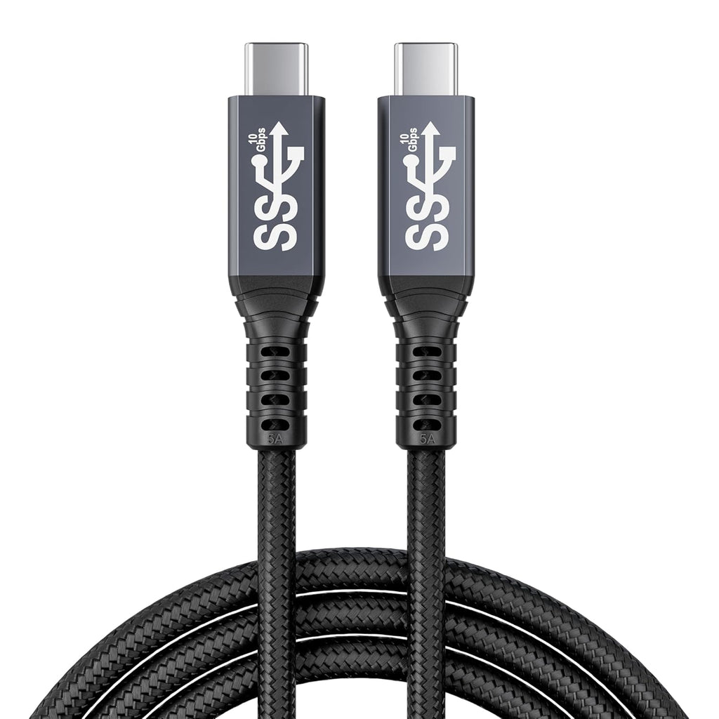 usb c 3.1 cable,usb c 10gbps type c data transfer cable 4K Video Output 100W Power Delivery Compatible with Thunderbolt 3 Tpye C Cord，Matebook, Chromebook and More Type-C Devices/Laptops/Hub,6.6FT（2m）