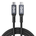 usb c 3.1 cable,usb c 10gbps type c data transfer cable 4K Video Output 100W Power Delivery Compatible with Thunderbolt 3 Tpye C Cord，Matebook, Chromebook and More Type-C Devices/Laptops/Hub,6.6FT（2m）