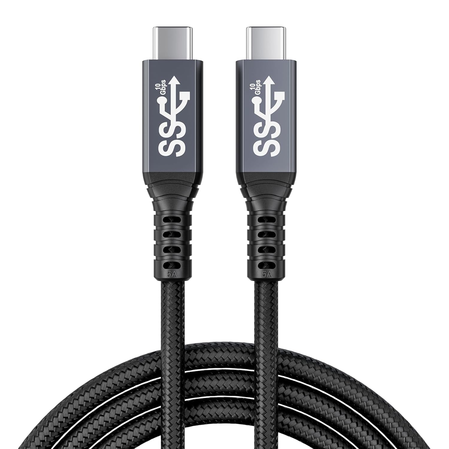 usb c 3.1 cable,usb c 10gbps type c data transfer cable 4K Video Output 100W Power Delivery Compatible with Thunderbolt 3 Tpye C Cord，Matebook, Chromebook and More Type-C Devices/Laptops/Hub,6.6FT（2m）