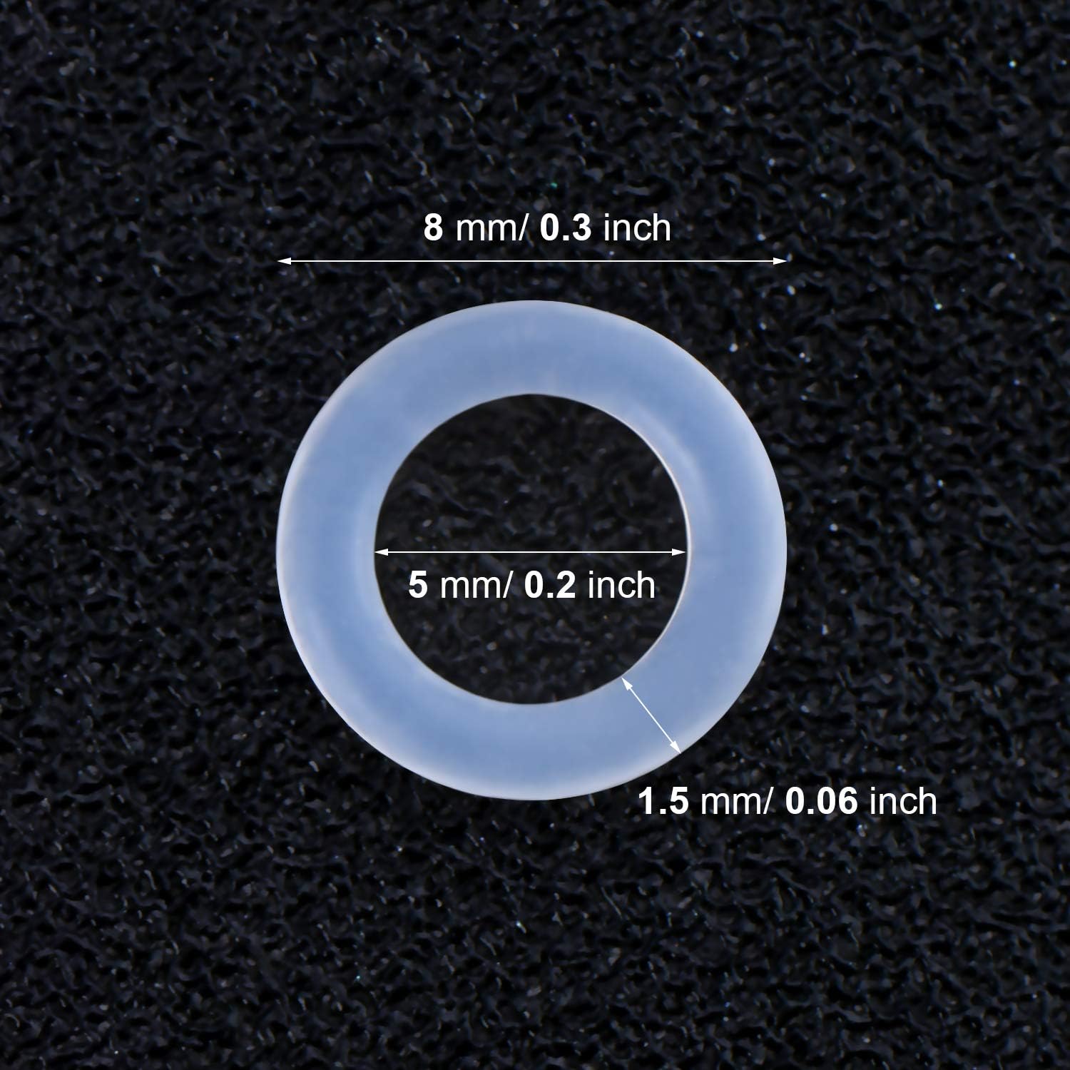 Keyboard Puller Keycap Removal Tool and 200 Pcs Rubber O-Ring Dampeners Plumbing Rubber O-Ring Seal for Switch and Mechanical Keyboard