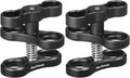 MINIFOCUS 2PCS 1'' Aluminum Ball Clamp Mount for Underwater Diving Light Arms Tray System, Photography Diving Camera, 360° Clip Adapter Bracket for Action Camera Flashlight Arms System