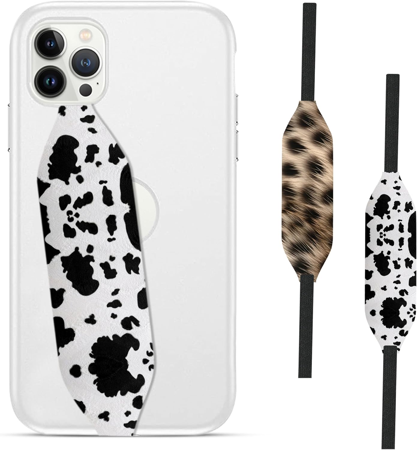 Phone Grip Strap - Pack of 2 Reversible Finger Holder for Phone Back, Customizable Anti-Slip Design, Wireless Charging Compatible Detachable Holder for iPhone - Its a Mood