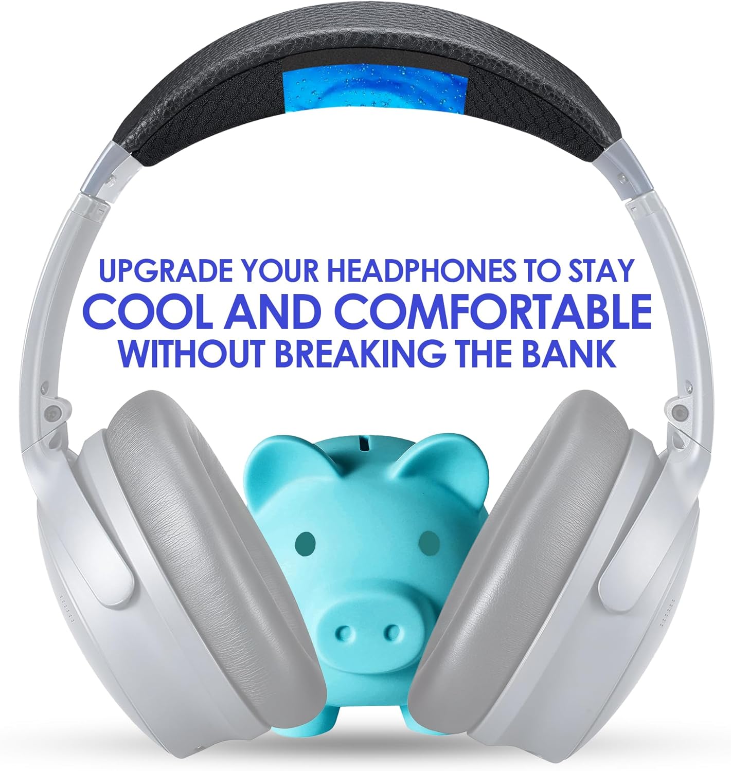 quietcomfort QC35 ii QC35 cool gel headband cushion cover. Compatible with Bose QuietComfort 2023 QC45 QC35 QC35 II QCSE Headphones. Easy DIY Fit | COOLING GEL | EXTRA THICK