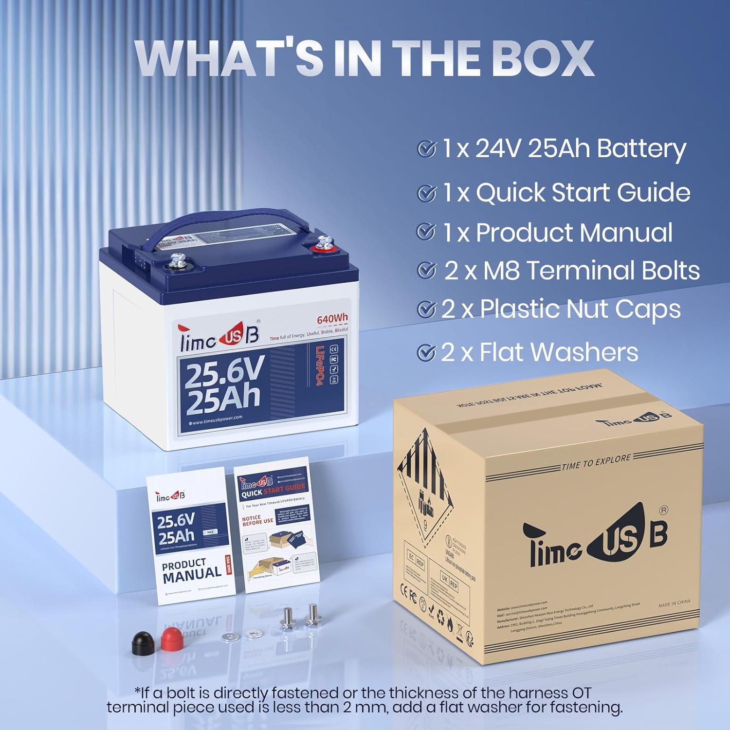 24V 25Ah LiFePO4 Battery, 2 Pack 2C High Discharge Rate Built-in 50A BMS 640Wh Lithium Battery, 1280W Continuous Load Power for Mobility Scooters, Electric Wheelchairs, Farm Equipment, etc