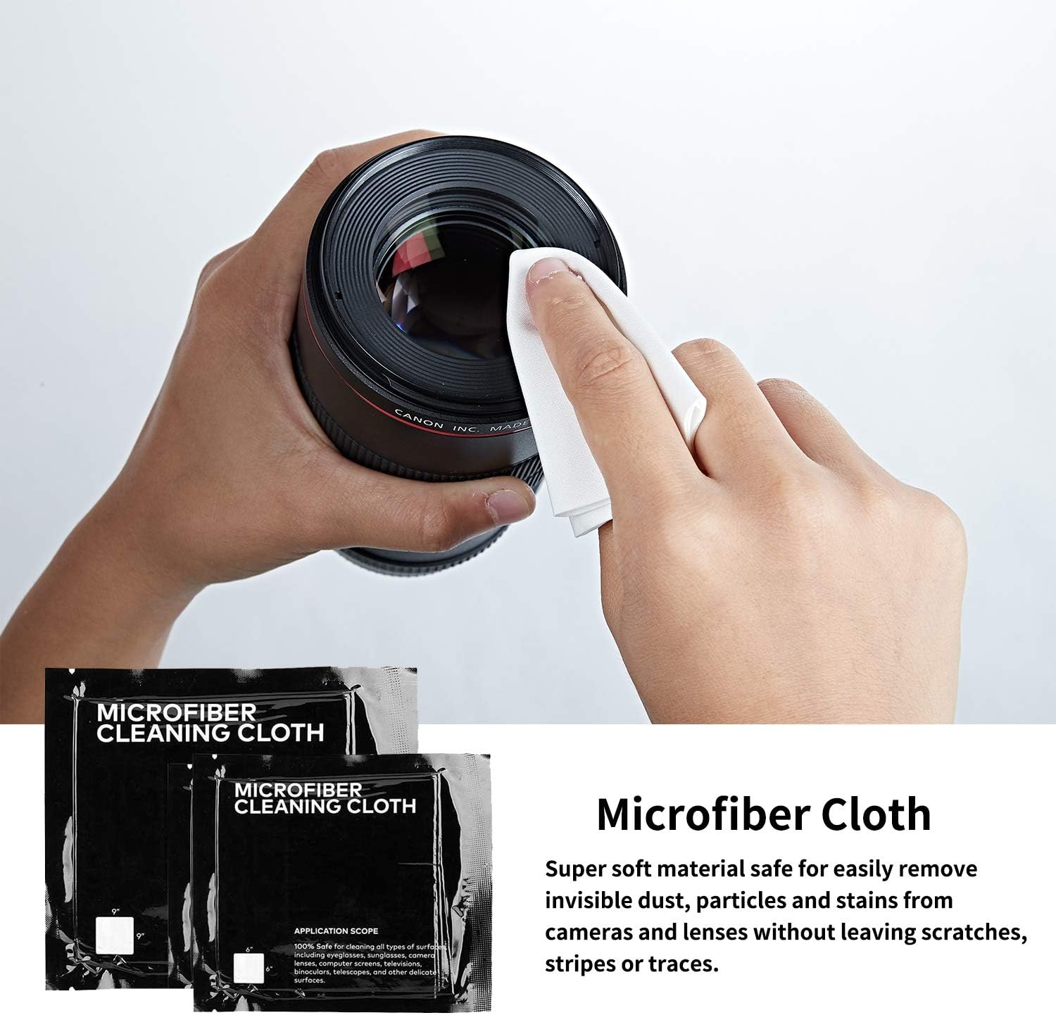 Professional DSLR Camera Cleaning Kit with APS-C Cleaning Swabs, Microfiber Cloths, Camera Cleaning Pen, for Camera Lens, Optical Lens and Digital SLR Cameras.