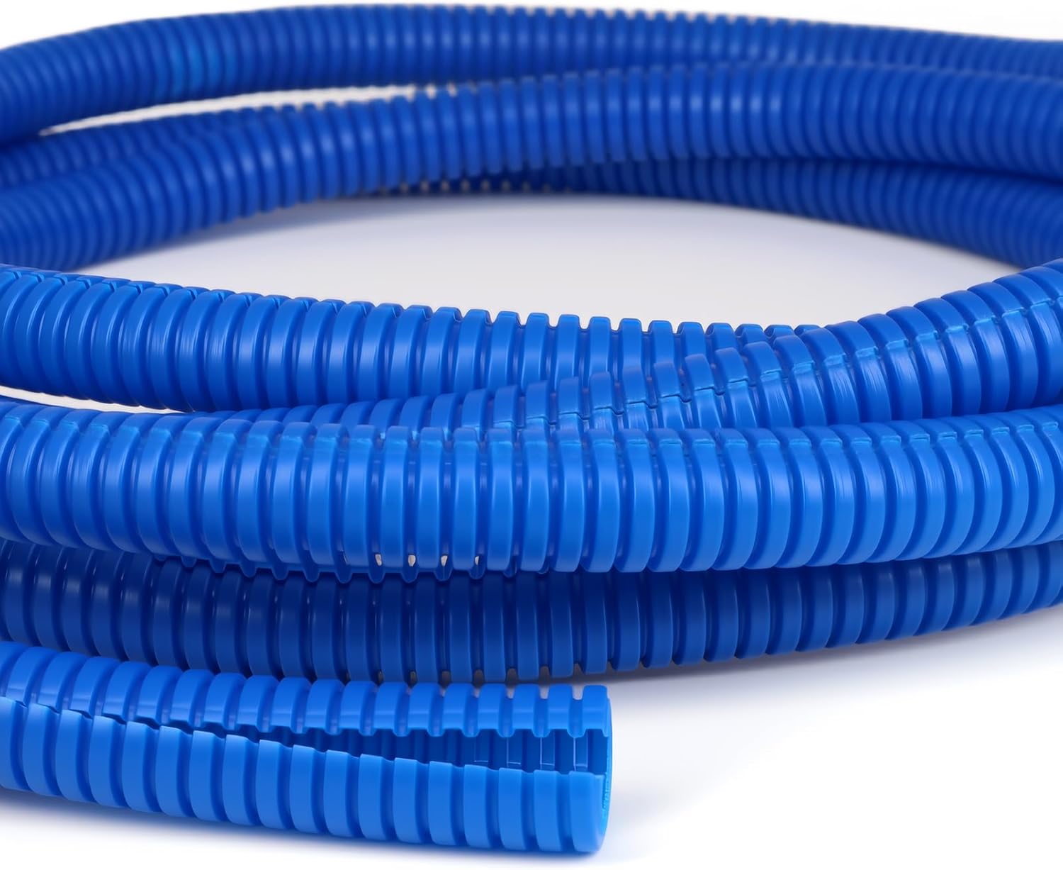 Split Wire Loom Tubing, 10,25ft Cord Protectors from Pets No Chew, Flexible Wire Covers Cord Protectors, Protective Split Cable Sleeve for Automotive Home Industrial Wires(Blue, 0.46inch-10ft)