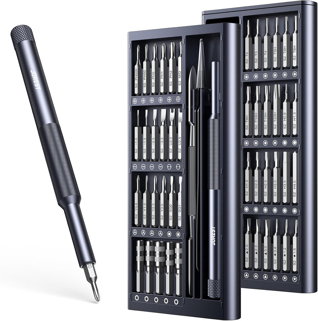 JOREST 50 in 1 Precision Screwdriver Set with Security Torx, Magnetic Mini Repair kit for Macbook, Laptop, PS4, PS5, iphone, Nintendo Switch, Glasses, Watch, Toy, Stocking Stuffers Gifts for Men