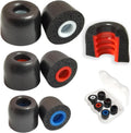 Memory Foam Earbuds Tips Replacement Fit 4.0mm-5.5mm Isolation Noise Replacement Foam Ear Tips for in-Ear Earphones with Storage Box