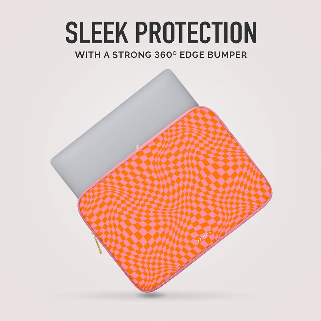 Vandel MacBook Air 13 inch Laptop Sleeve, Fits 13-13.3 inch Laptops: Neoprene MacBook Pro & Air Case, Chromebook, HP Soft Cover | Thin Computer Carrying Bag, Pink Mac (M1 & M2) Pouch
