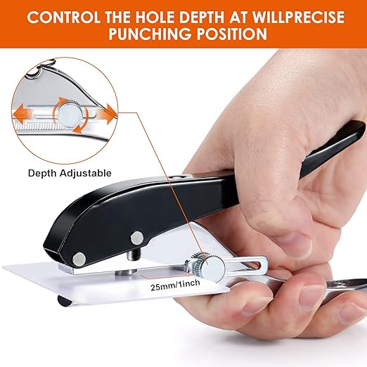 Hole Punch 1/4 inch-6mm Single Hole Punch, Heavy Duty Hole Puncher Single - Image 3