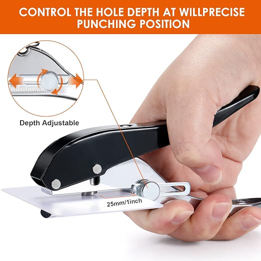Hole Punch 4mm Single Hole Punch, Heavy Duty Hole Puncher Single, Paper Punch - Image 3