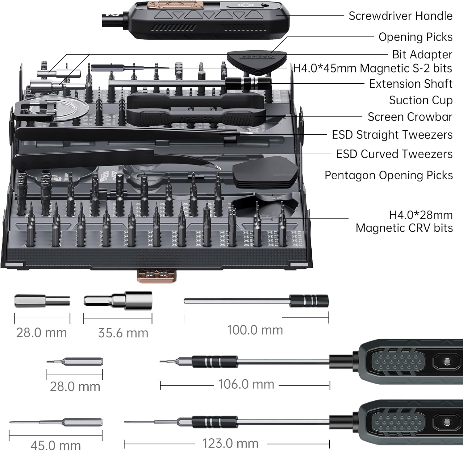 Mini Precision Screwdriver Set,JAKEMY 180 in 1 Laptop Screwdriver Repair Tool Kit,Magnetic Multi-Bit Tiny Screwdriver Bit Kit for DIY,Computer,PS5,Xbox,RC Car,Jewelers,Glasses,Watch,Home