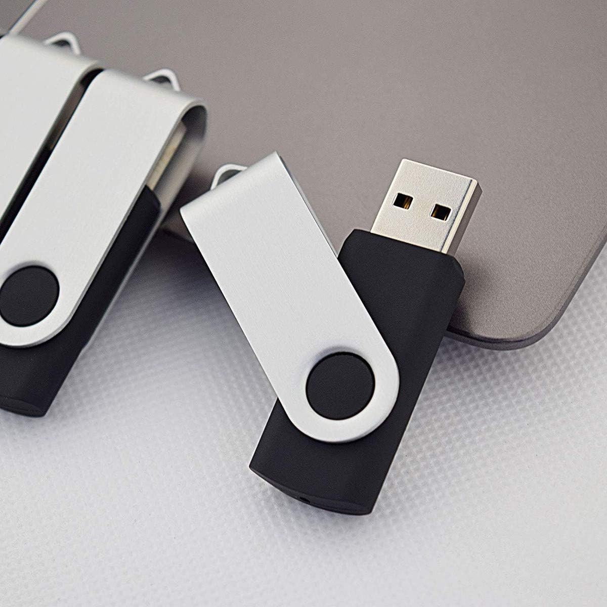 Aiibe 20pcs 8GB Flash Drives Bulk 8GB USB Flash Drive 20 Pack 8 GB USB Sticks USB 2.0 Thumb Drive - Black