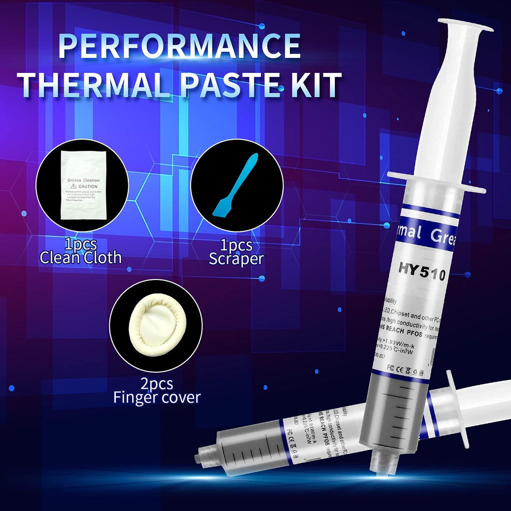 HY-510-25g Thermal Conductivity: >1.93W/m-k CPU Thermal heatsink Paste Silicone Grease Compound Non-Conductive for pc CPU gpu PS4 25Gram