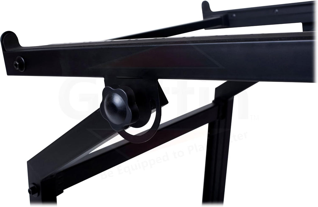 GRIFFIN 19U Rack Mount Rolling Stand (StudioZ PROSteel Series) & Adjustable Mixer Platform Rails – Cart Holder for Audio Music Recording Cabinet – Stage Equipment DJ Gear Storage Case for Amplifier